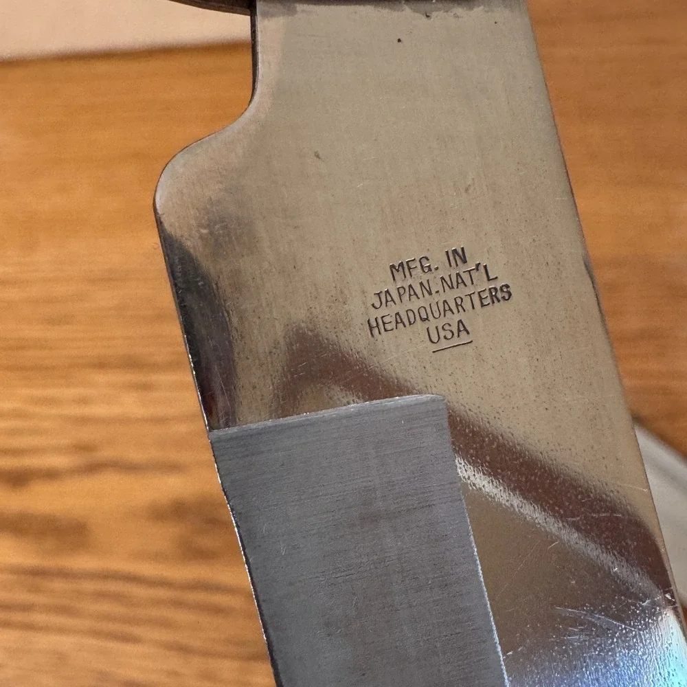 Vintage Precision Hollow Ground‎ Stainless Steel Knife Set 2pc Made in Japan